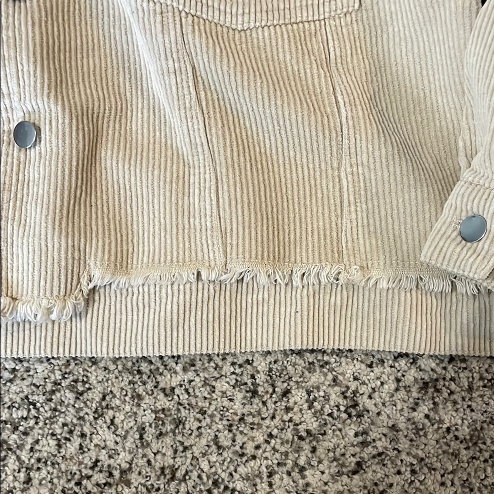 Pink Lily Corduroy Jacket cream women’s size xl - Picture 4 of 10